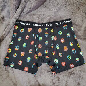 Pair of Thieves Mens Black Super Fit Boxer Briefs Size Small